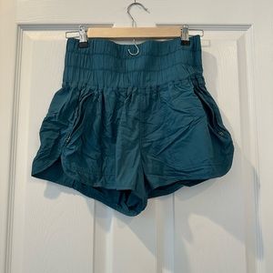 Free people movement noiseless way home shorts teal with pockets